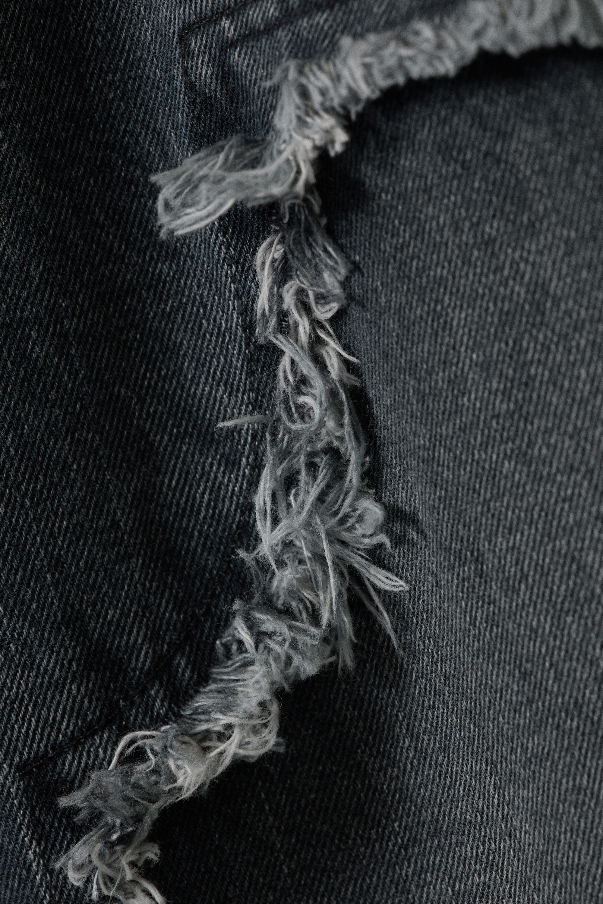 Kimberly Blue - Dunkelblau - Weite Jeans mit niedrigem Bund und Fransen - 6