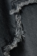 Kimberly Blue - Dark Blue - Ample Rafelige Low Rise Loose Wide Leg Jeans - 6