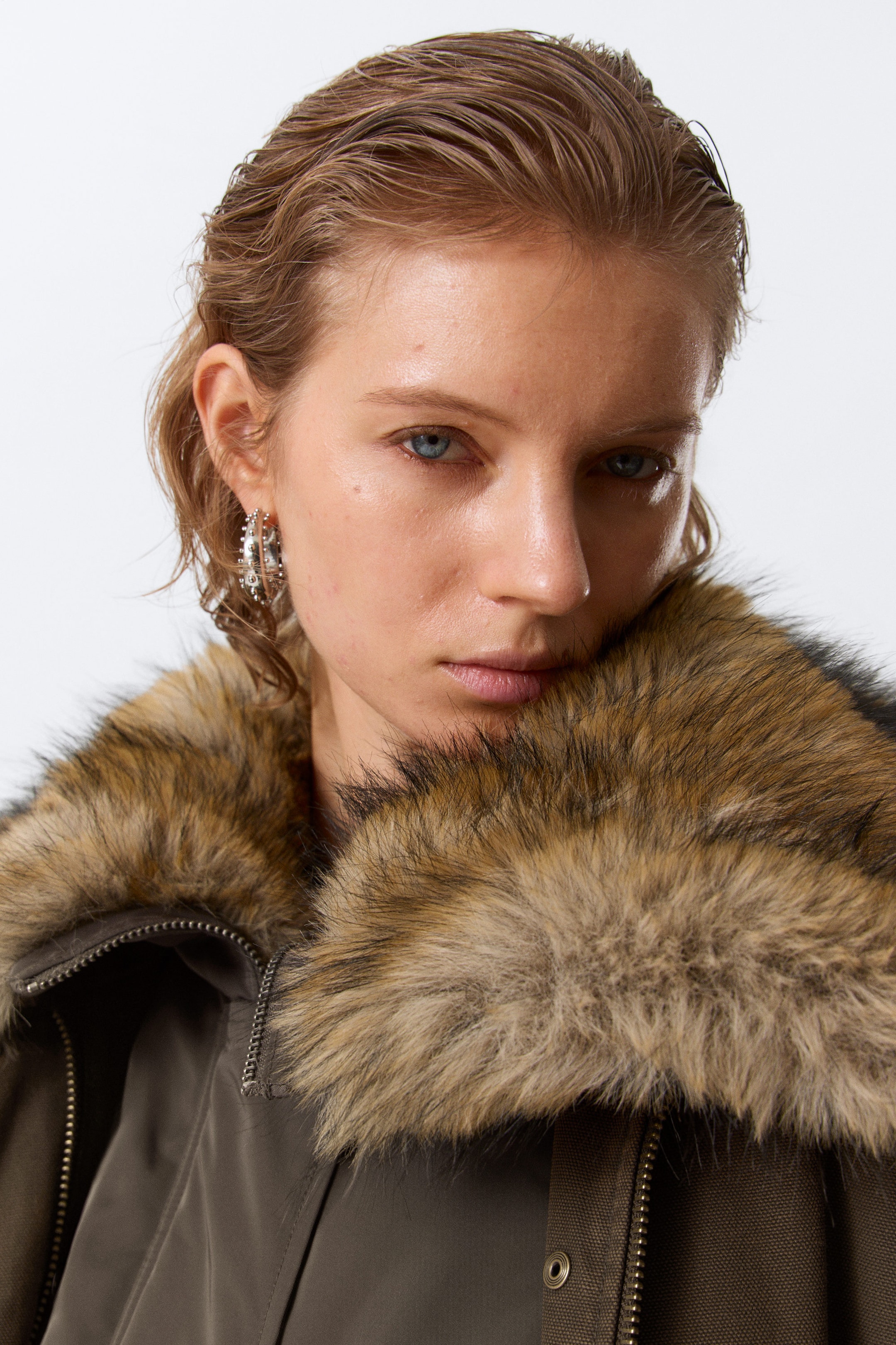 Dark Grey - Convertible Hood Bomber Vest - 4