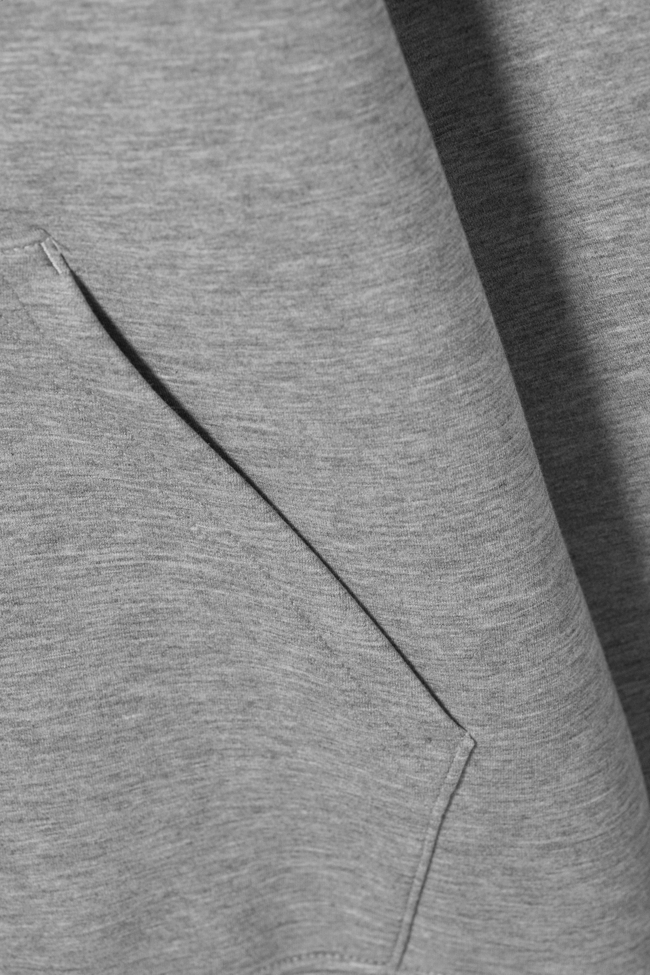 Grey Melange - Simon Scuba Hoodie - 4