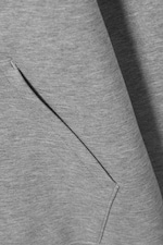 Grey Melange - Simon Scuba Hoodie - 4