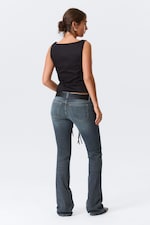 Blue Hymn - Medium Blue - Luna Low Rise Skinny Bootcut Leg Jeans - 4