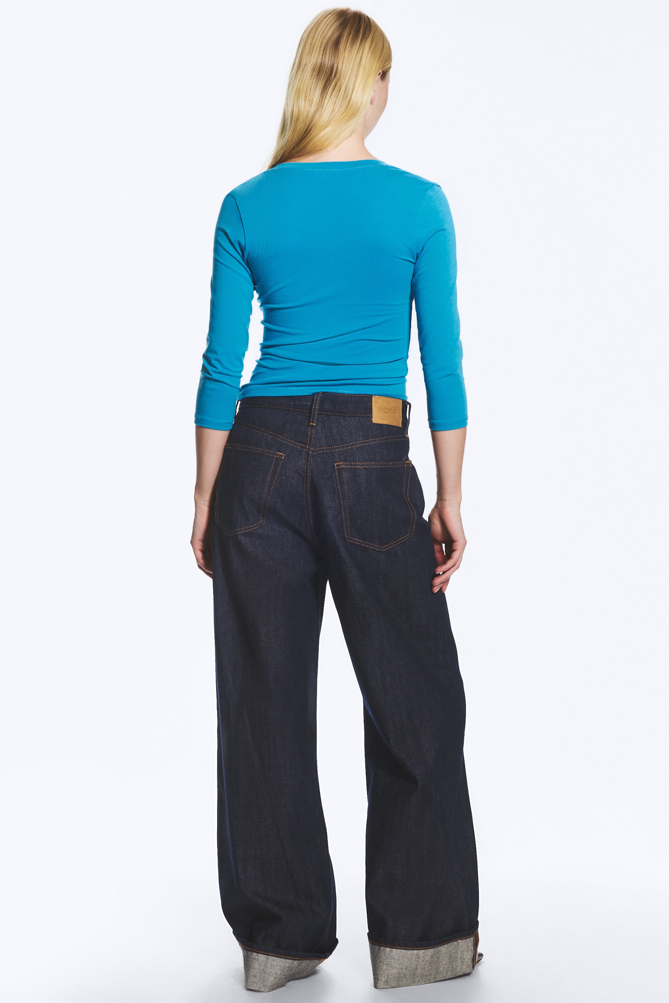 Blue Rinse – mørkeblå - SOLAR BRETTBAR JEANS MED REGULAR/LOOSE/WIDE PASSFORM, UNISEX - 9