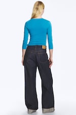 Blue Rinse – mørkeblå - SOLAR BRETTBAR JEANS MED REGULAR/LOOSE/WIDE PASSFORM, UNISEX - 9