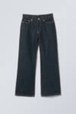 Blue Rinse - Dark Blue - Dynasty Low Rise Loose Wide Leg Jeans - 5