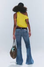 Kite Blå - Mellanblå - Flare Low Waist Flared Skinny Jeans - 2