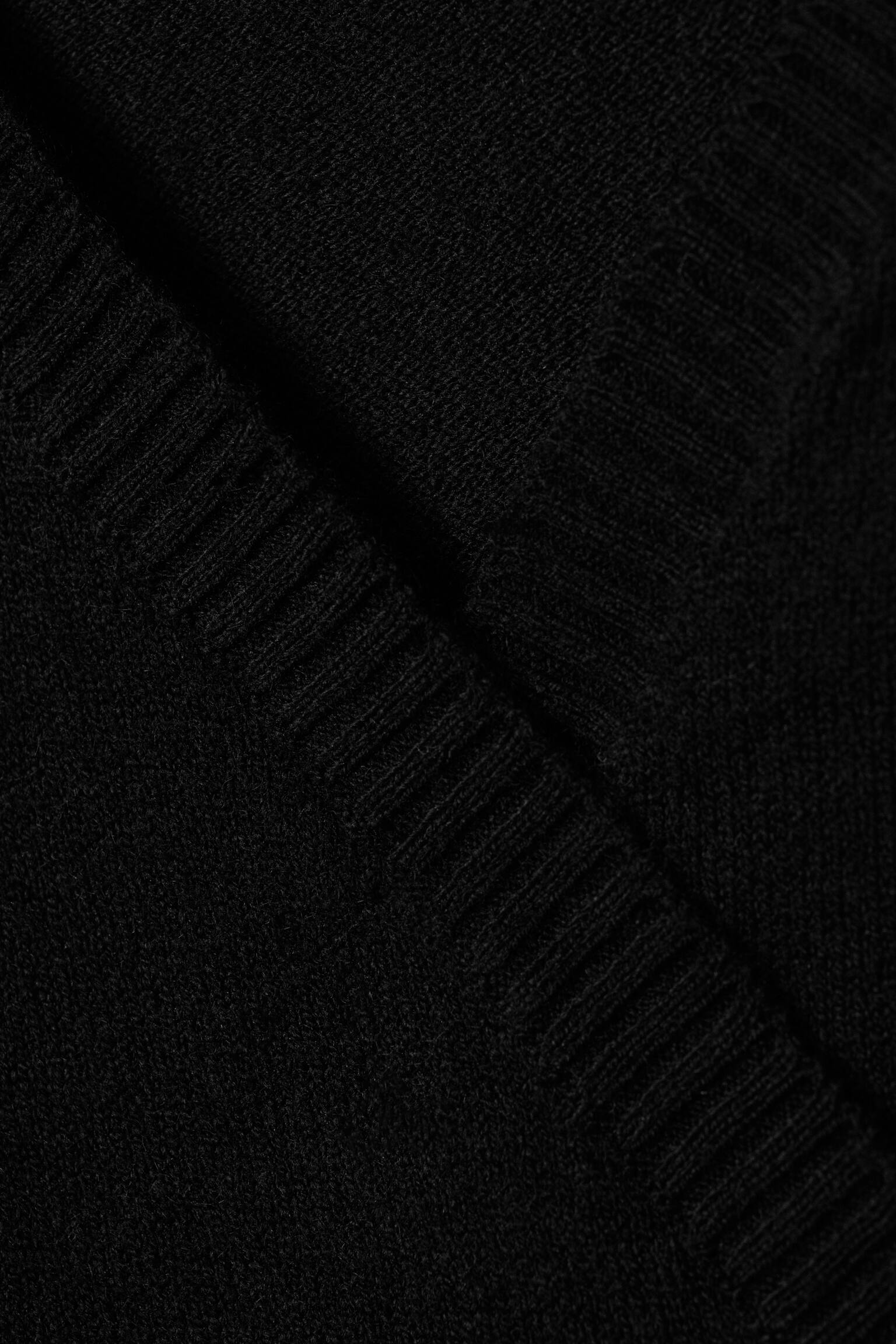 Cardigan avvolgente a V - Nero/Grigio mélange/Rosa chiaro - 4