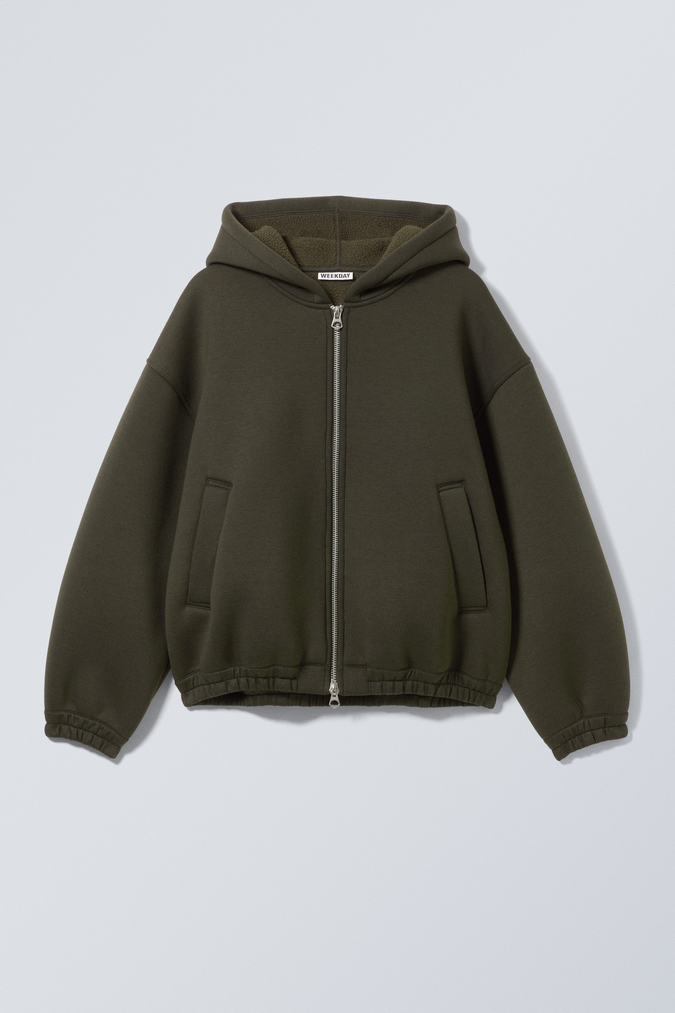 Dark Green - Simon Scuba Zip Jacket - 1