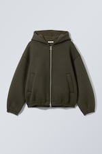 Dark Green - Simon Scuba Zip Jacket - 0