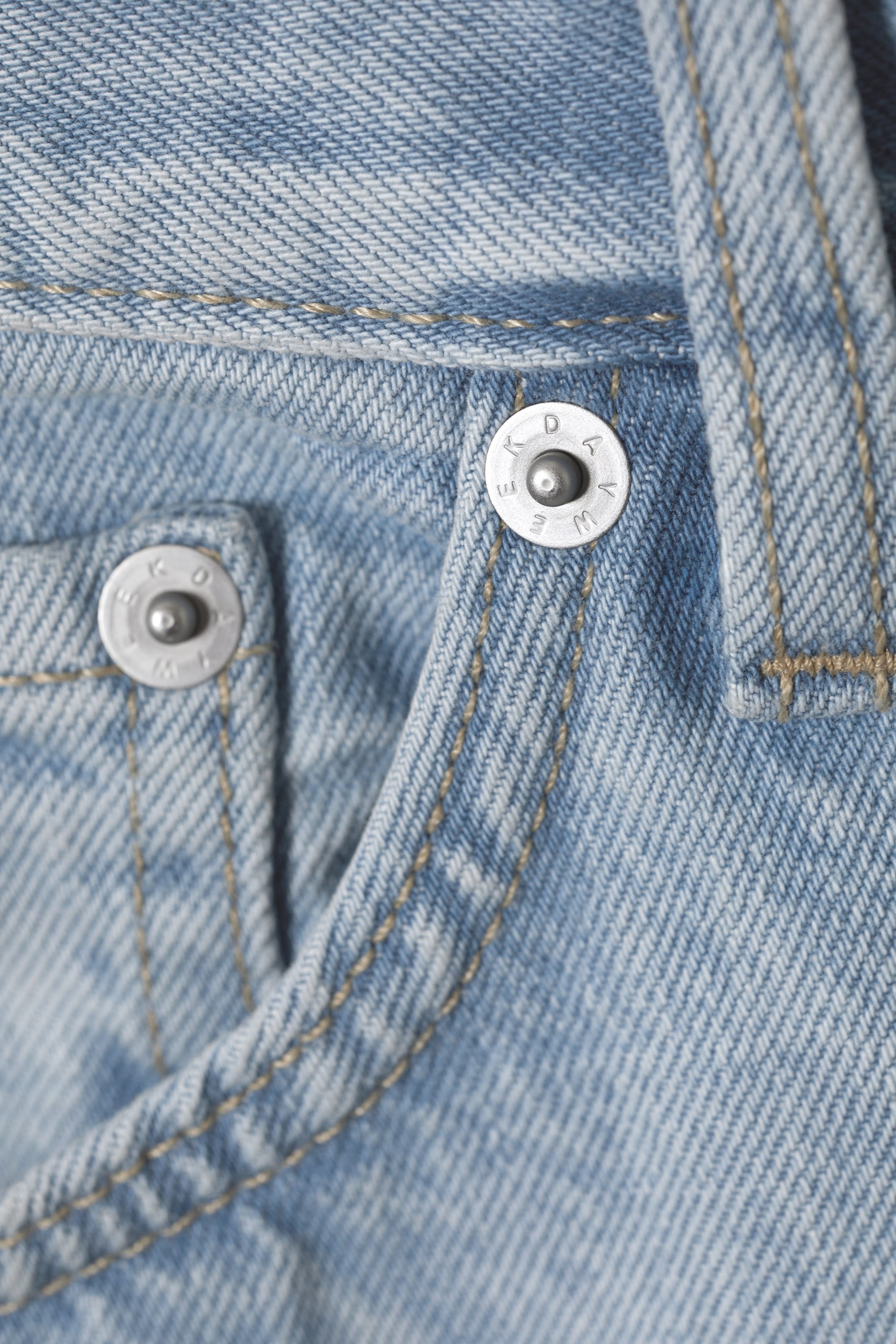 Opulent Blue - Light Blue - Space Mid Rise Relaxed Straight Leg Jeans - 1