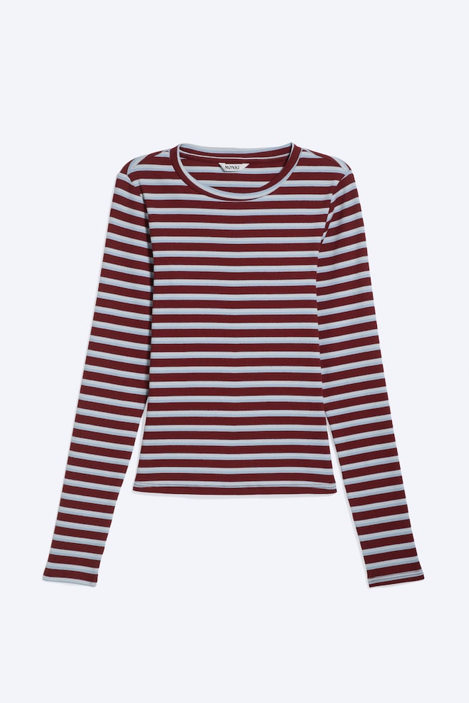 Tight Ribbed Long-sleeve - Gestreept blauw/rood/wit/Gestreept bruin/blauw/roze/Wit - 1