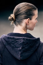 Svart - Slim-fit hettejakke - 0