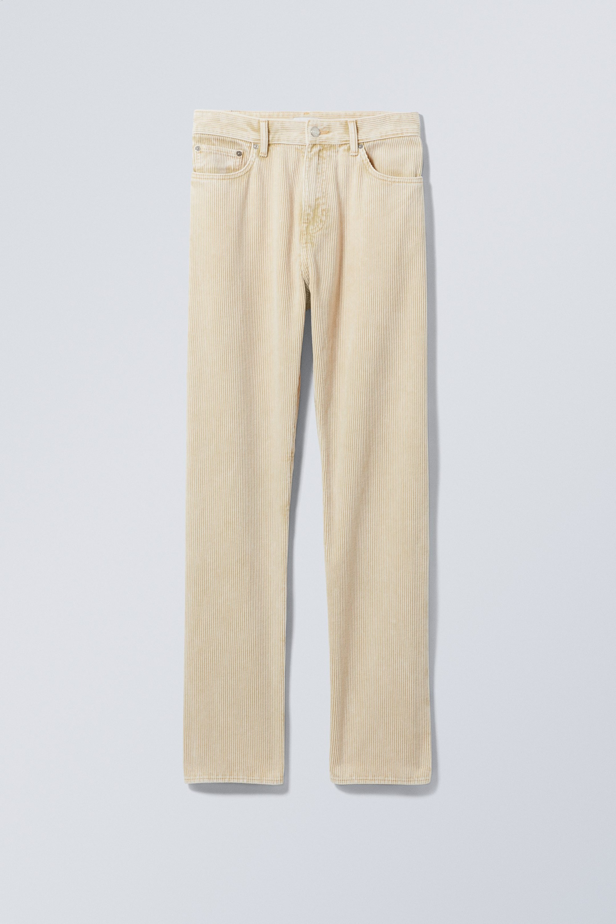 Cremeweiß - Cordhose Space mit Wascheffekt - 0