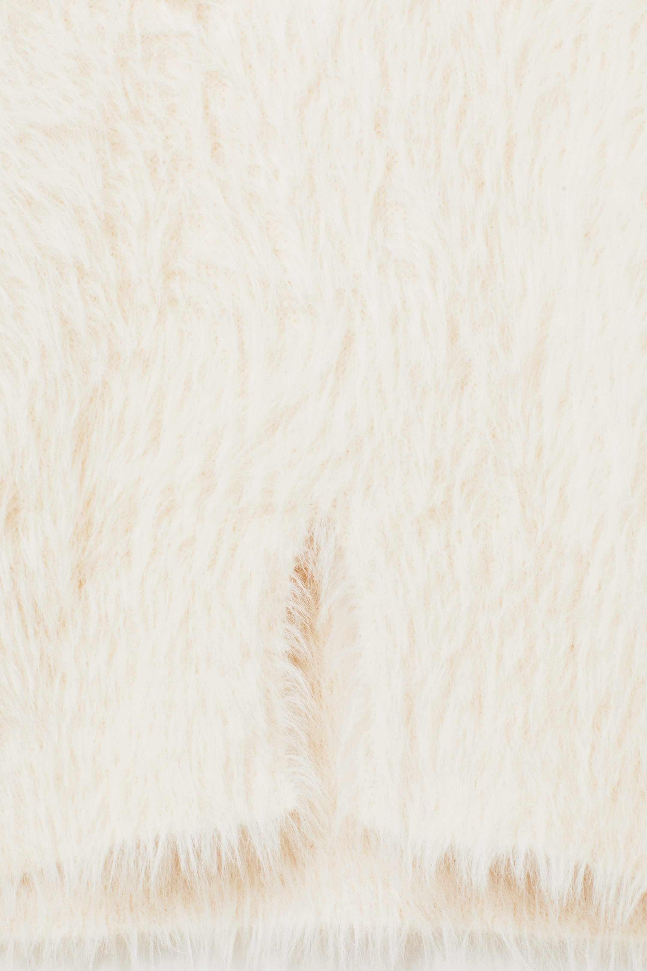 Weiß - Flauschiger Strickpullover - 4