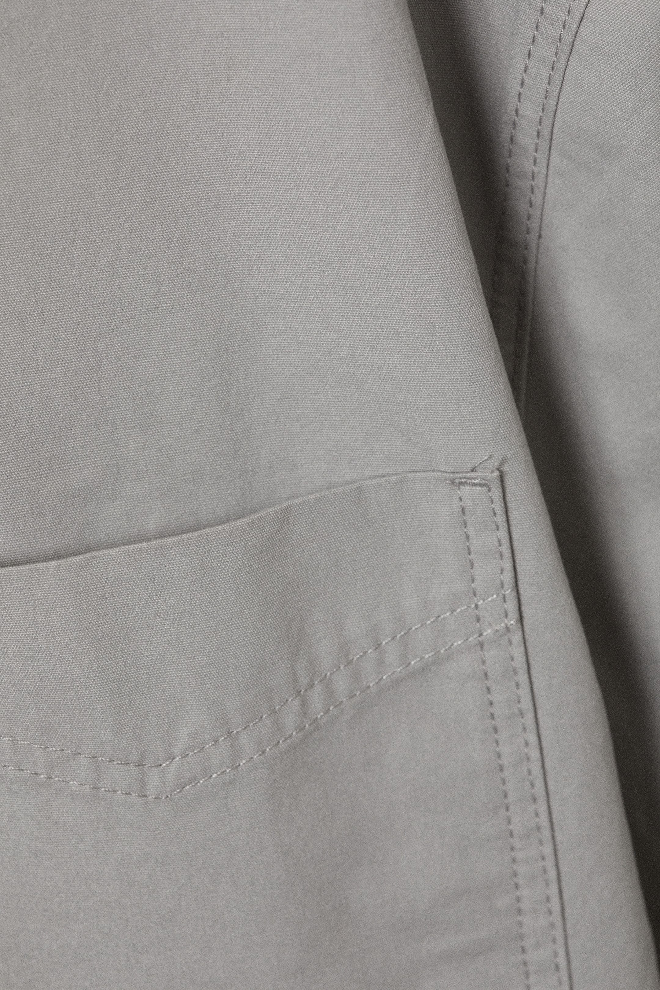 Grotere afbeelding bekijken: Oversized overhemd van katoenen canvas met korte mouwen - Lichtgrijs - DAMES | H&M NL 5