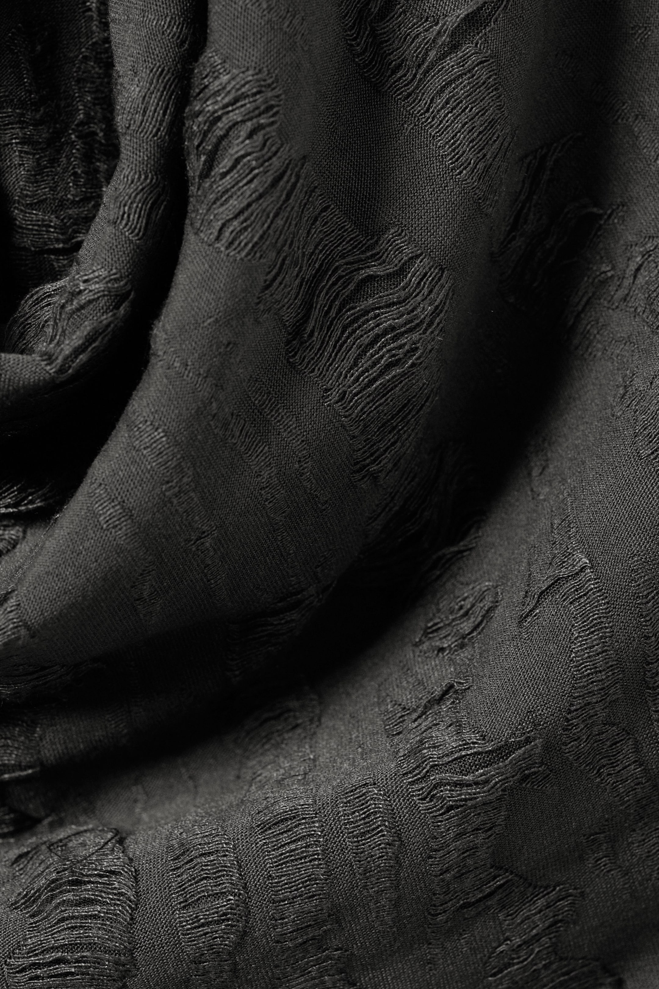 Dunkelgrau - Neckholder-Minikleid mit Wasserfallausschnitt - 5