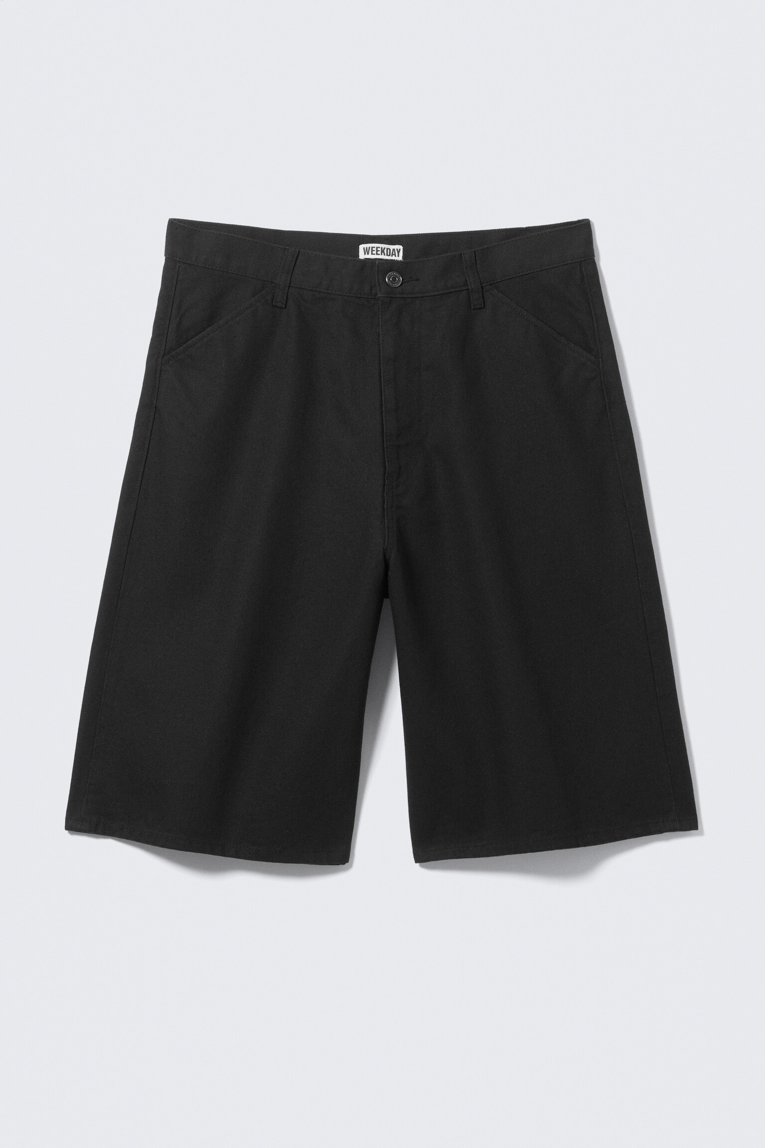 Astro Loose Baggy Linen-Blend Shorts - Black