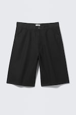 Black - Astro Loose Baggy Linen-Blend Shorts - 0