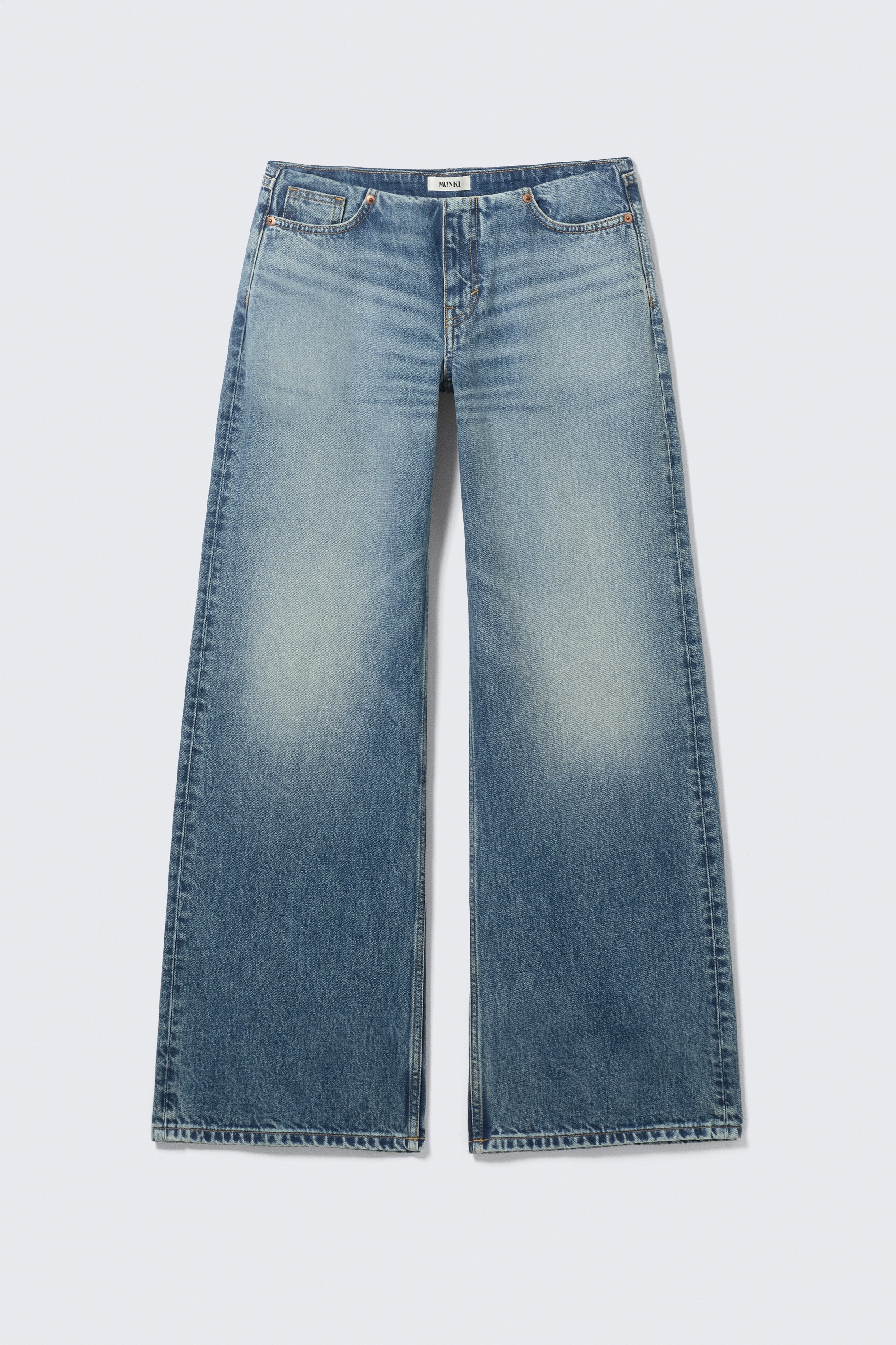 Jeans a gamba larga Paz - Blue Horses - Blu medio