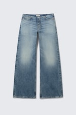 Blue Horses - Medium Blue - Paz Low Rise No-Waistband Wide Leg Jeans - 5