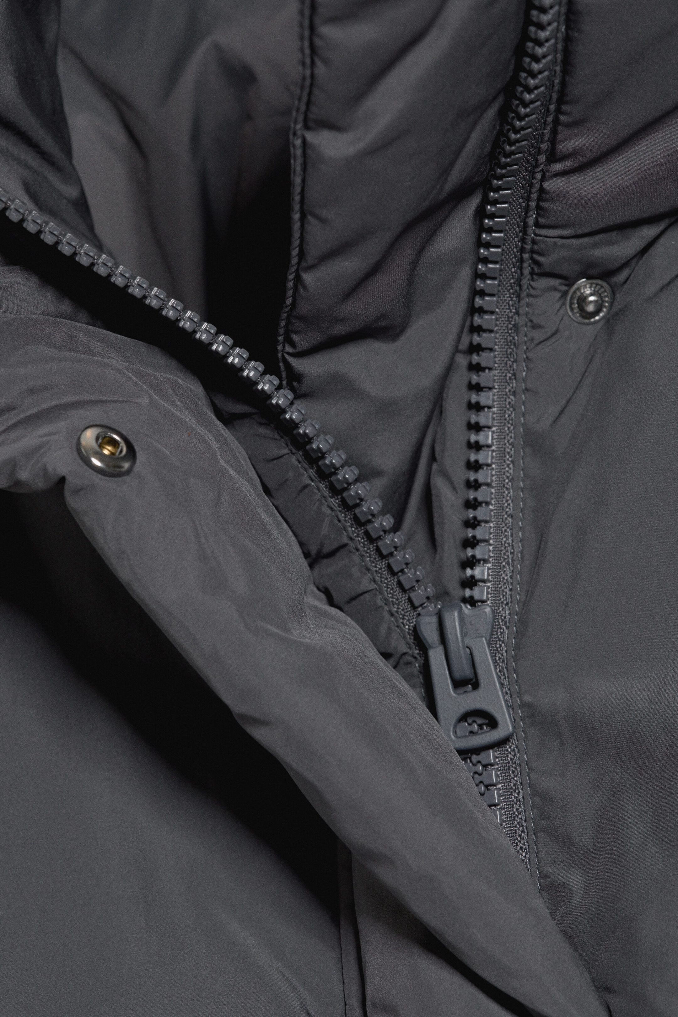 Dark Grey - Clean puffer jacket - 6