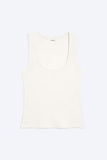 Off-White - Ribbed Square Tank Top - 3