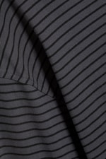 Striped Dark Grey - Oversized Long Sleeve T-shirt - 1
