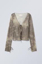 Cloudy Khaki - Asta Tie Long Sleeve - 0