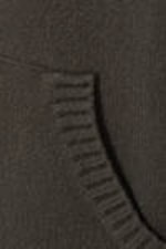Dark Grey - Compact Knitted Zip Hoodie - 1