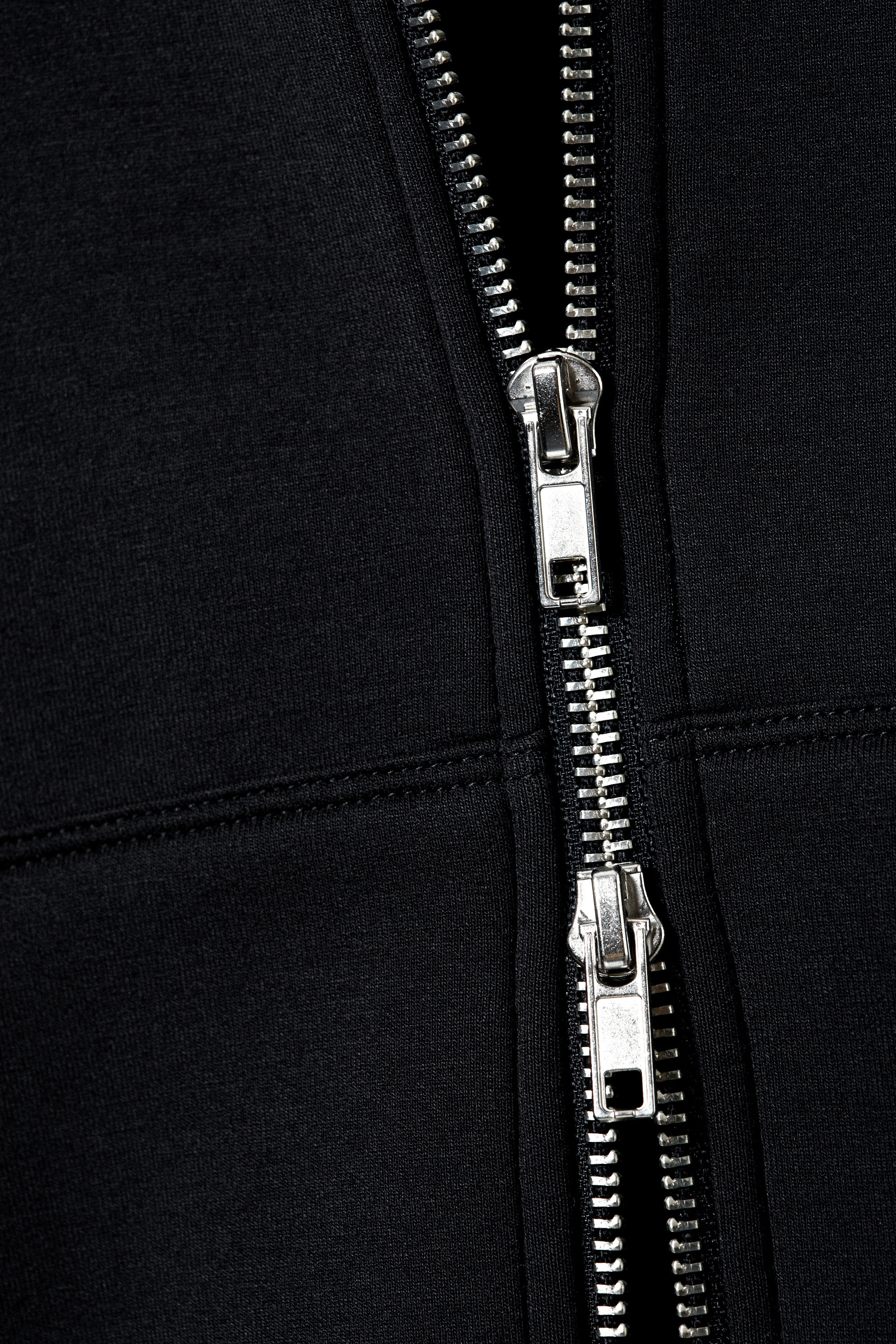 Dark Blue - Loose Fit Scuba Zip Hoodie - 8