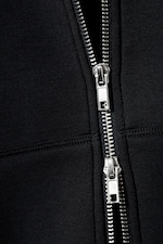 Dark Blue - Loose Fit Scuba Zip Hoodie - 4