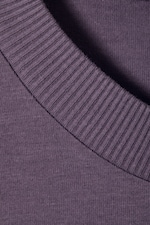 Purple - Oversized Graphic Printed T-shirt - 2