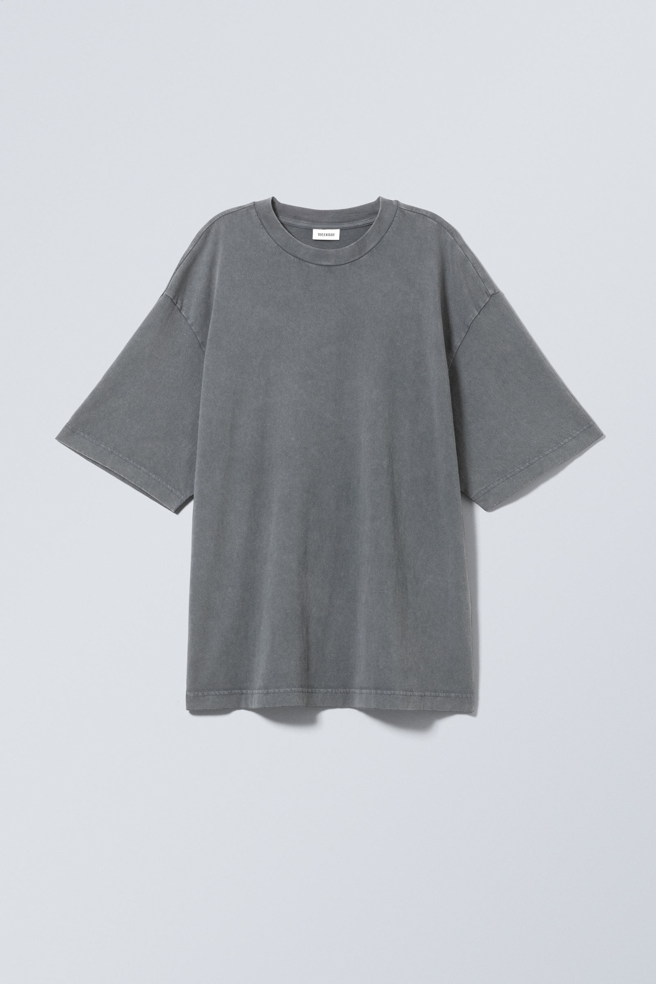 Verwaschenes Taubenblau - Weiches Oversized-T-Shirt - 0