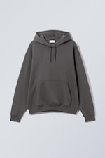 Off-black - Relaxed Heavyweight Hoodie - 0