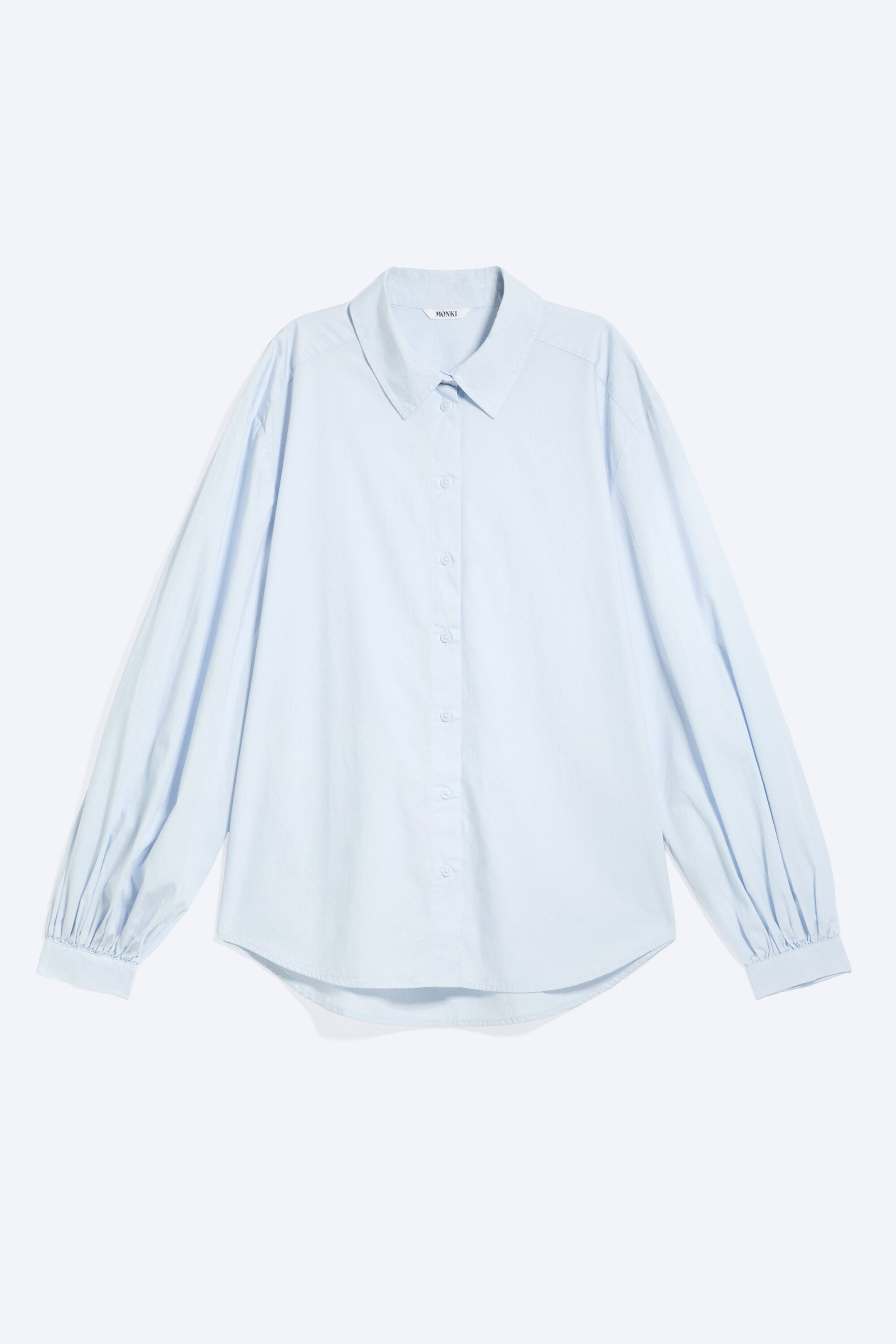 Ljusblå - Balloon Sleeve Shirt - 4
