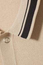 Beige - Jared Knitted Polo - 1
