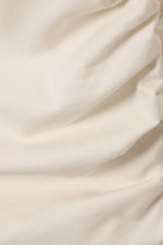 Blanc cassé - Haut asymétrique froncé - 1