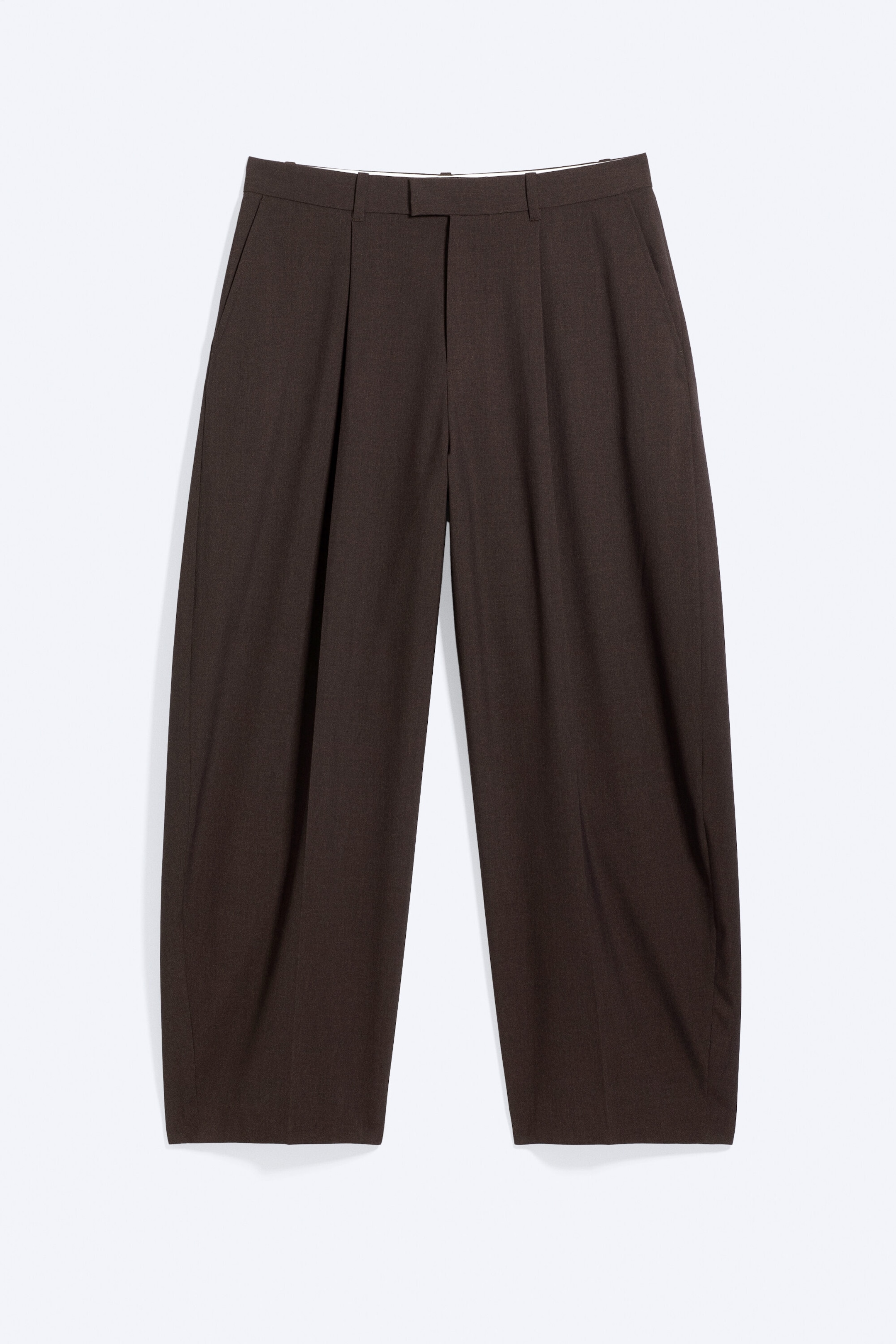 Marron foncé - Pantalon Felix Barrel - 1