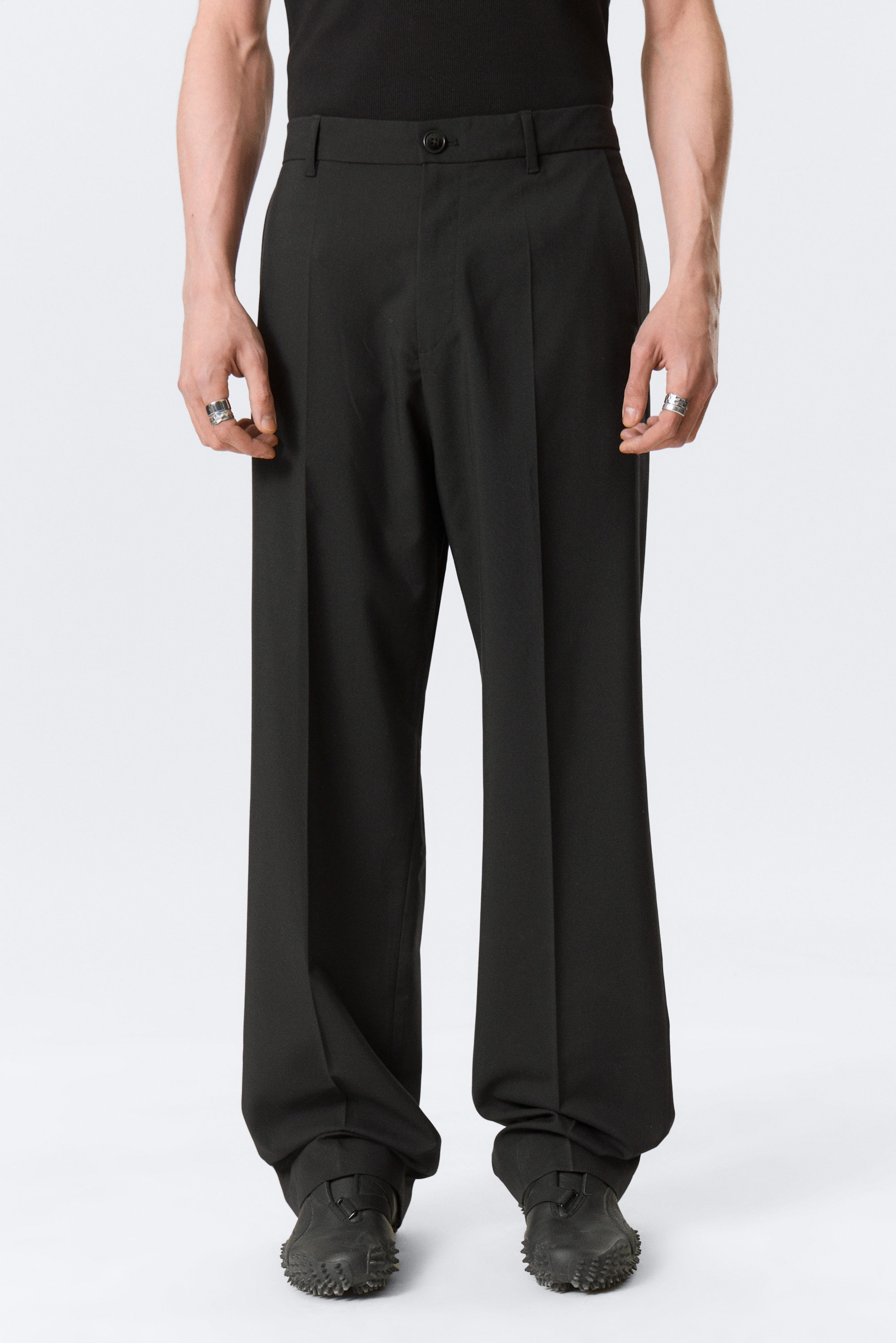 Black - Alessi Relaxed Suit Trousers - 2