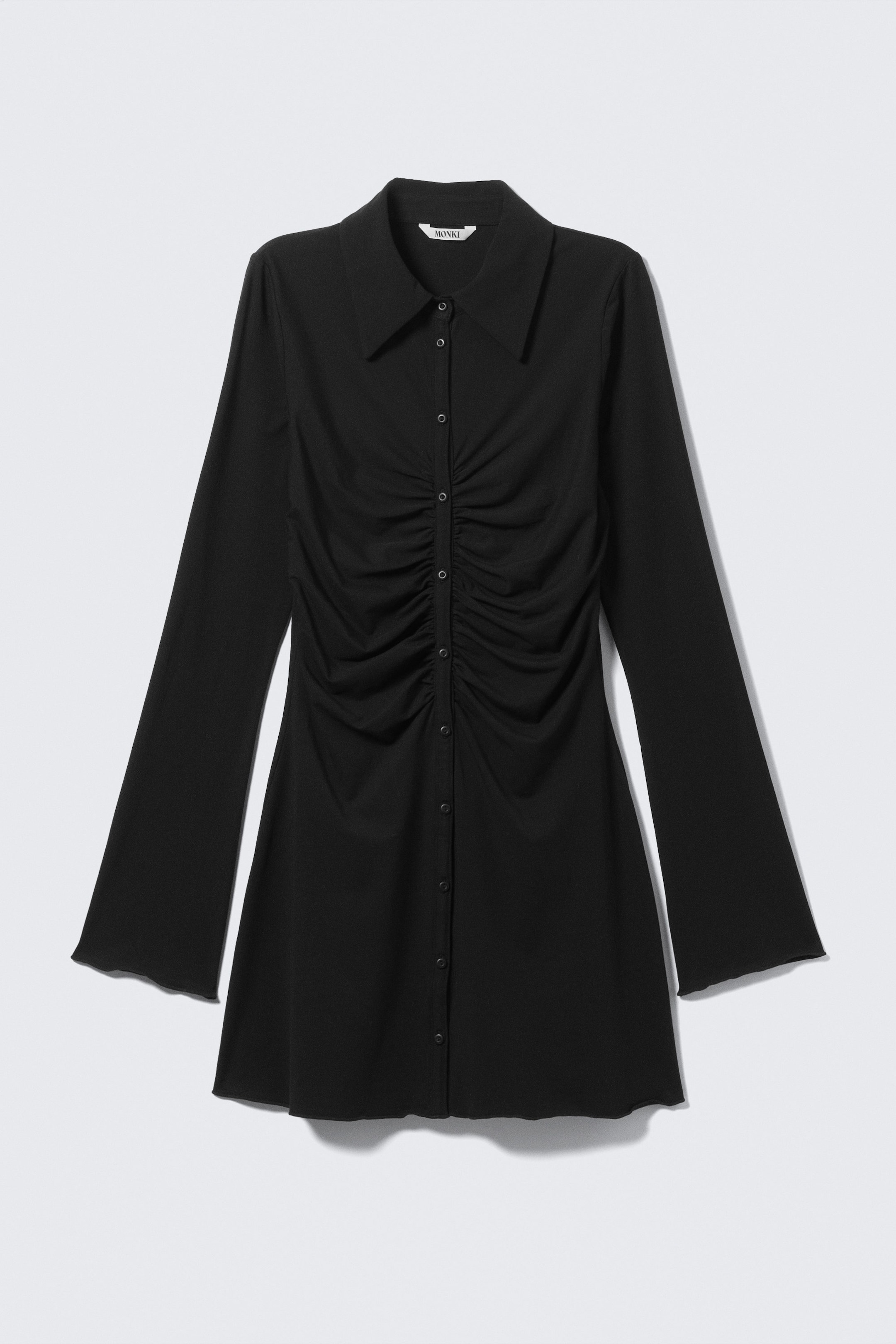 Black - Long-sleeve Dress - 3