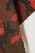 Red Camouflage - Shrunken Double Layered T-shirt - 5