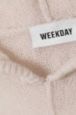 Light Grey - Terri Wool Blend Sheer Knit Hoodie - 1