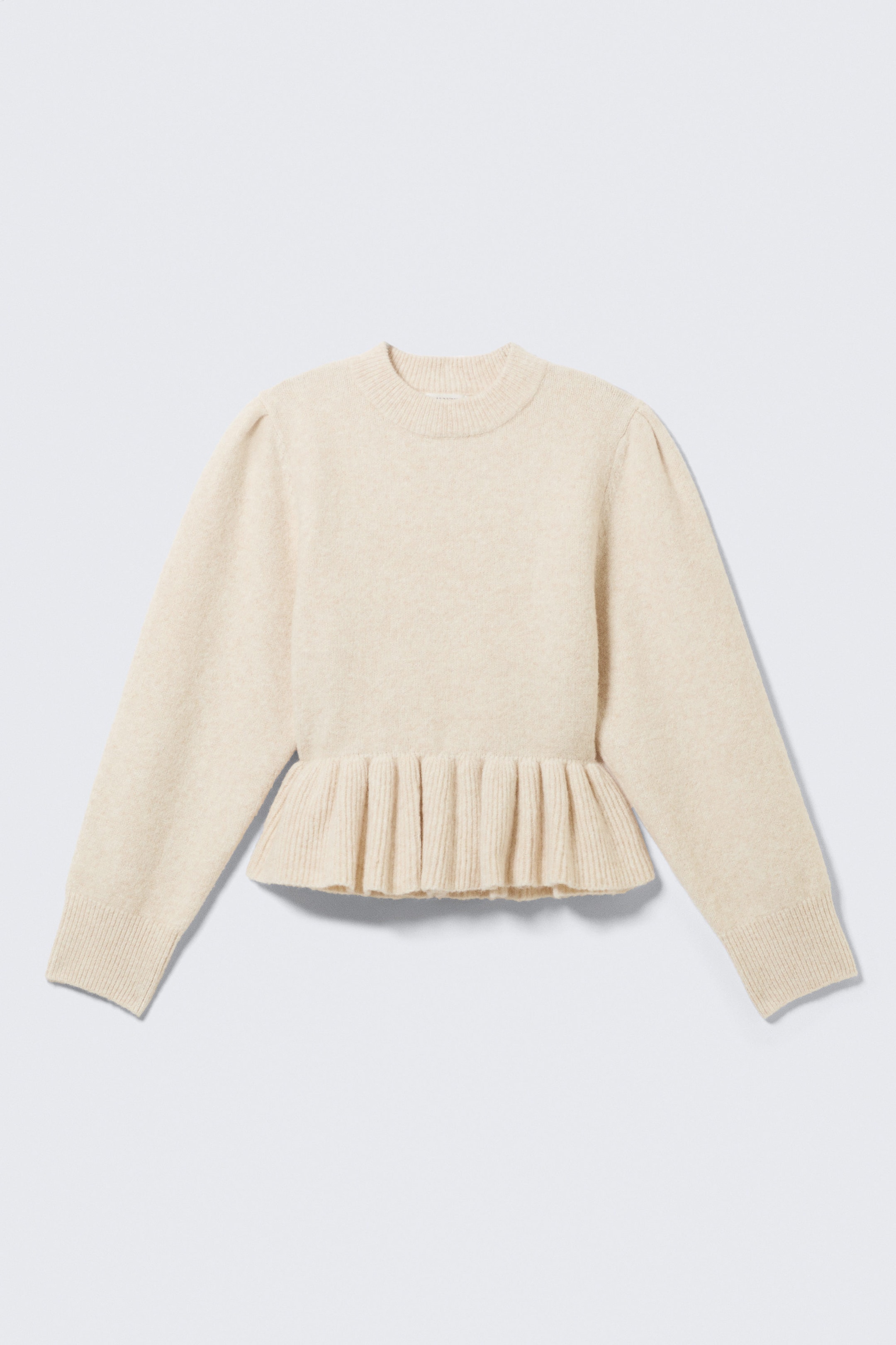 Off-white - Flounced Hem Knitted Sweater - 3