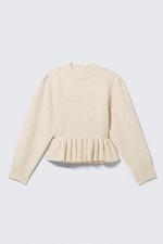 Off-white - Flounced Hem Knitted Sweater - 3