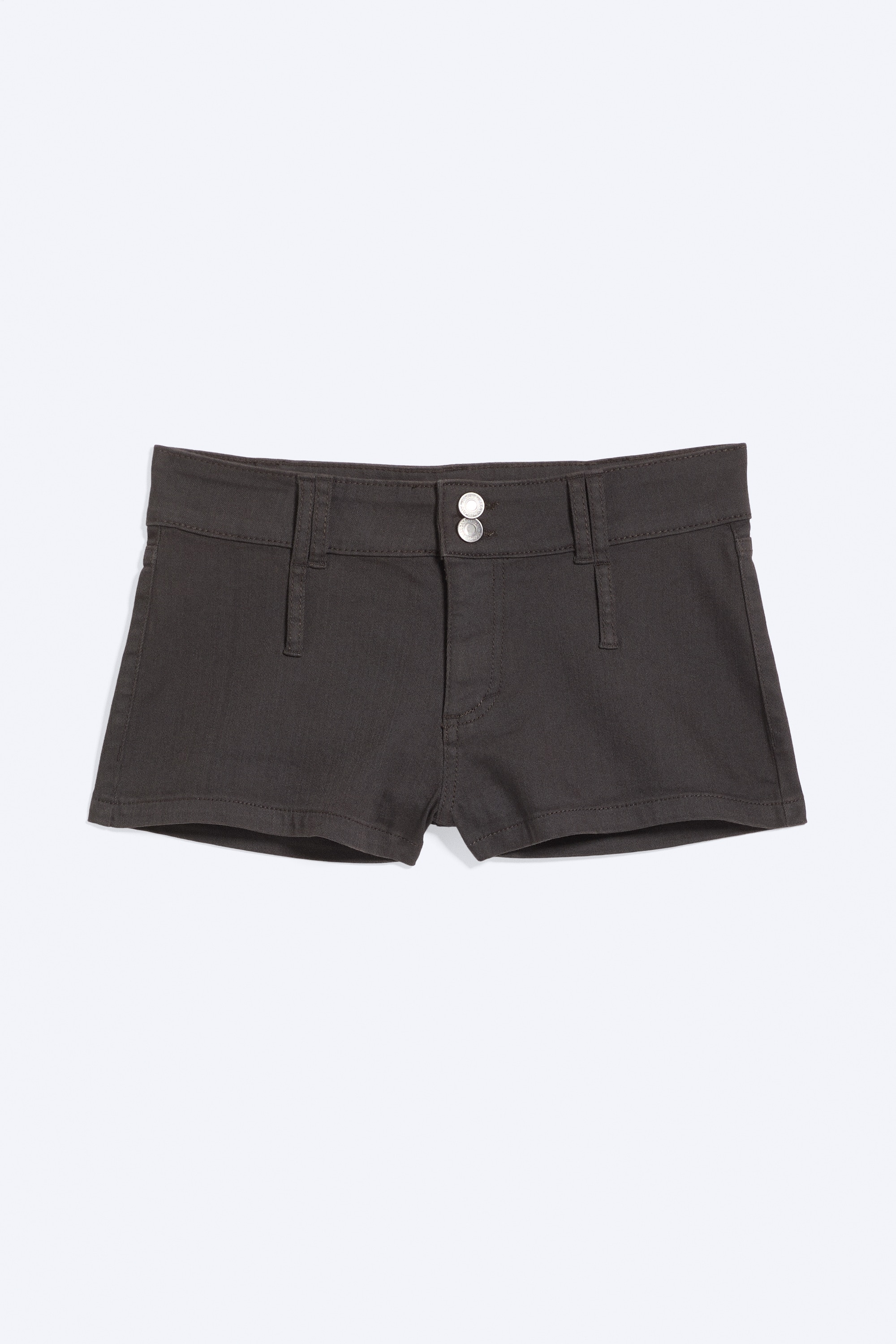 Minishorts com Argolas Duplas - Cinzento-escuro