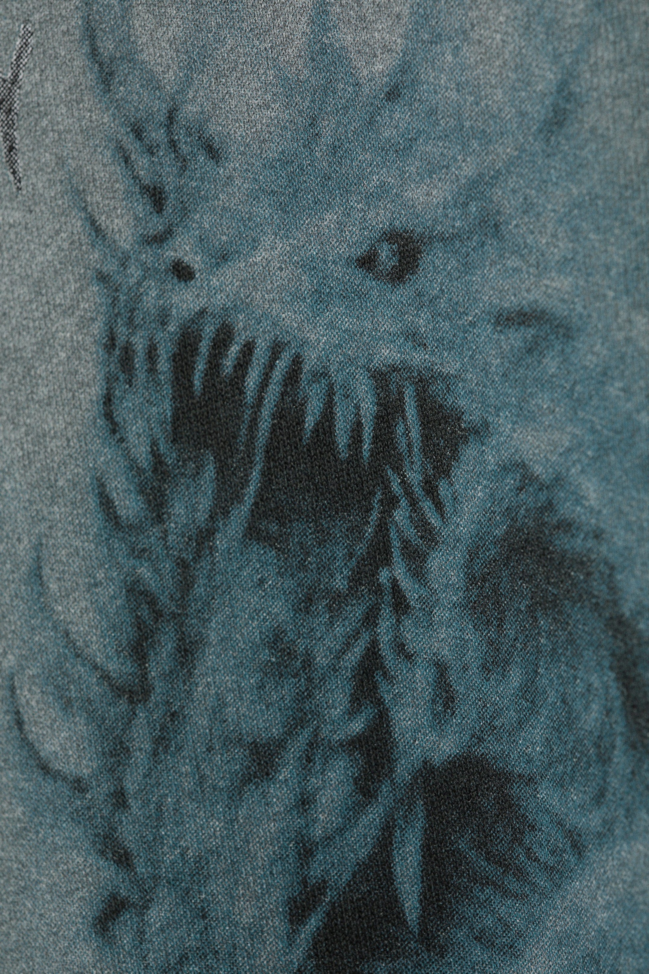 Schwarz - Drache - Quadratischer Graphic-Hoodie mit lockerer Passform - 5