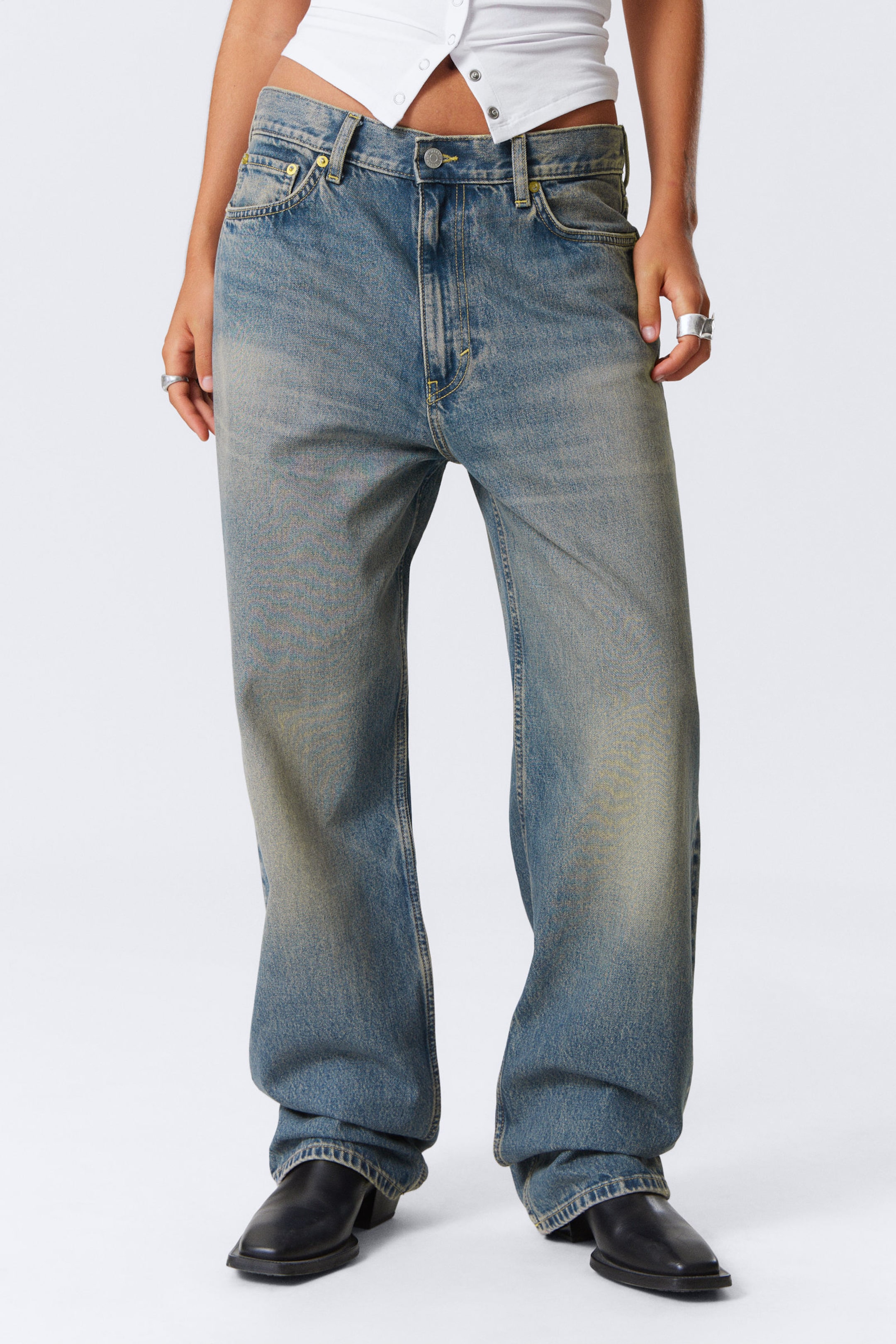 #79829D - Galaxy Loose Straight Leg Jeans - 2