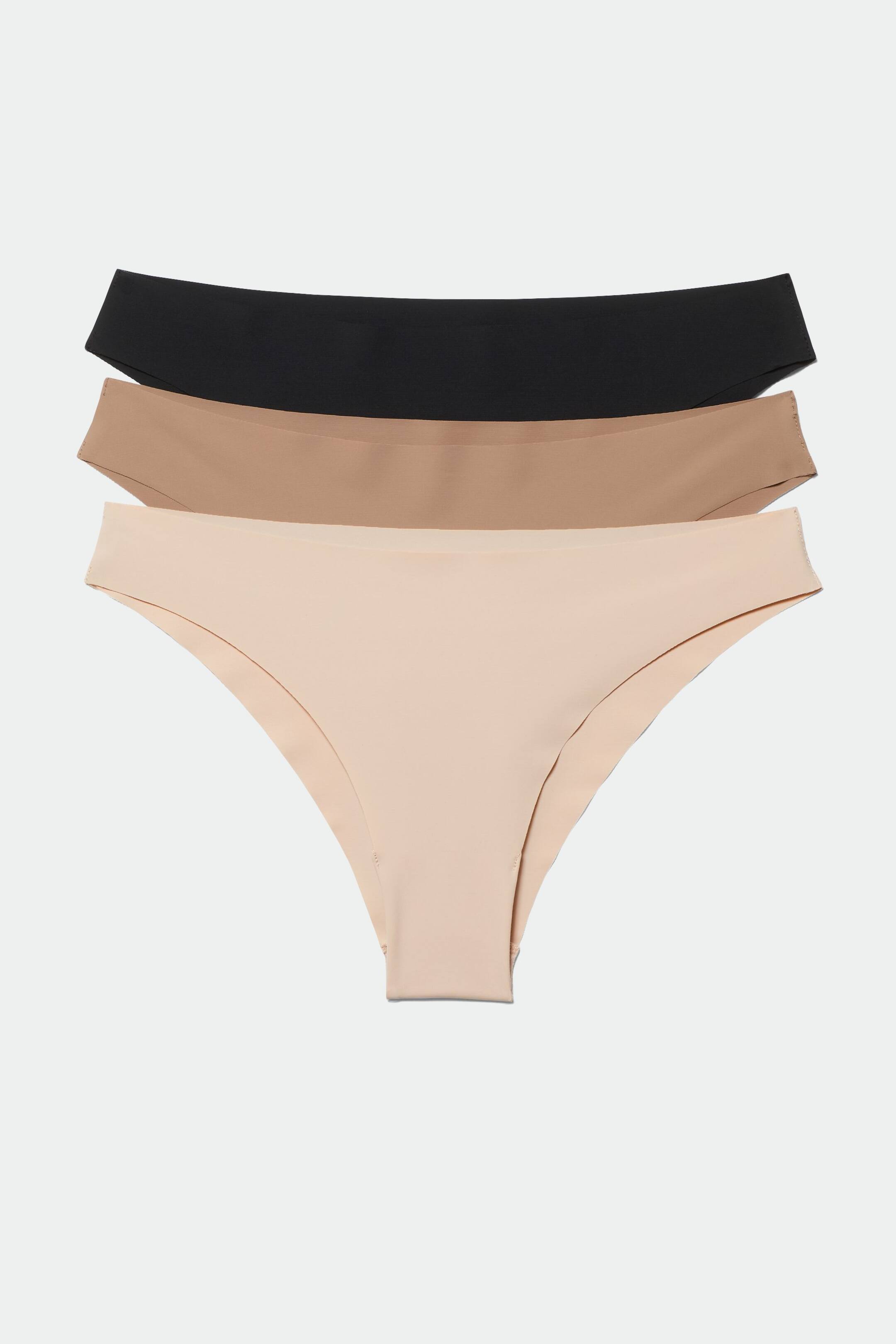 Vis større bilde: 3-pack Maya Seamless Briefs - Beige - Ladies | H&M NO 1