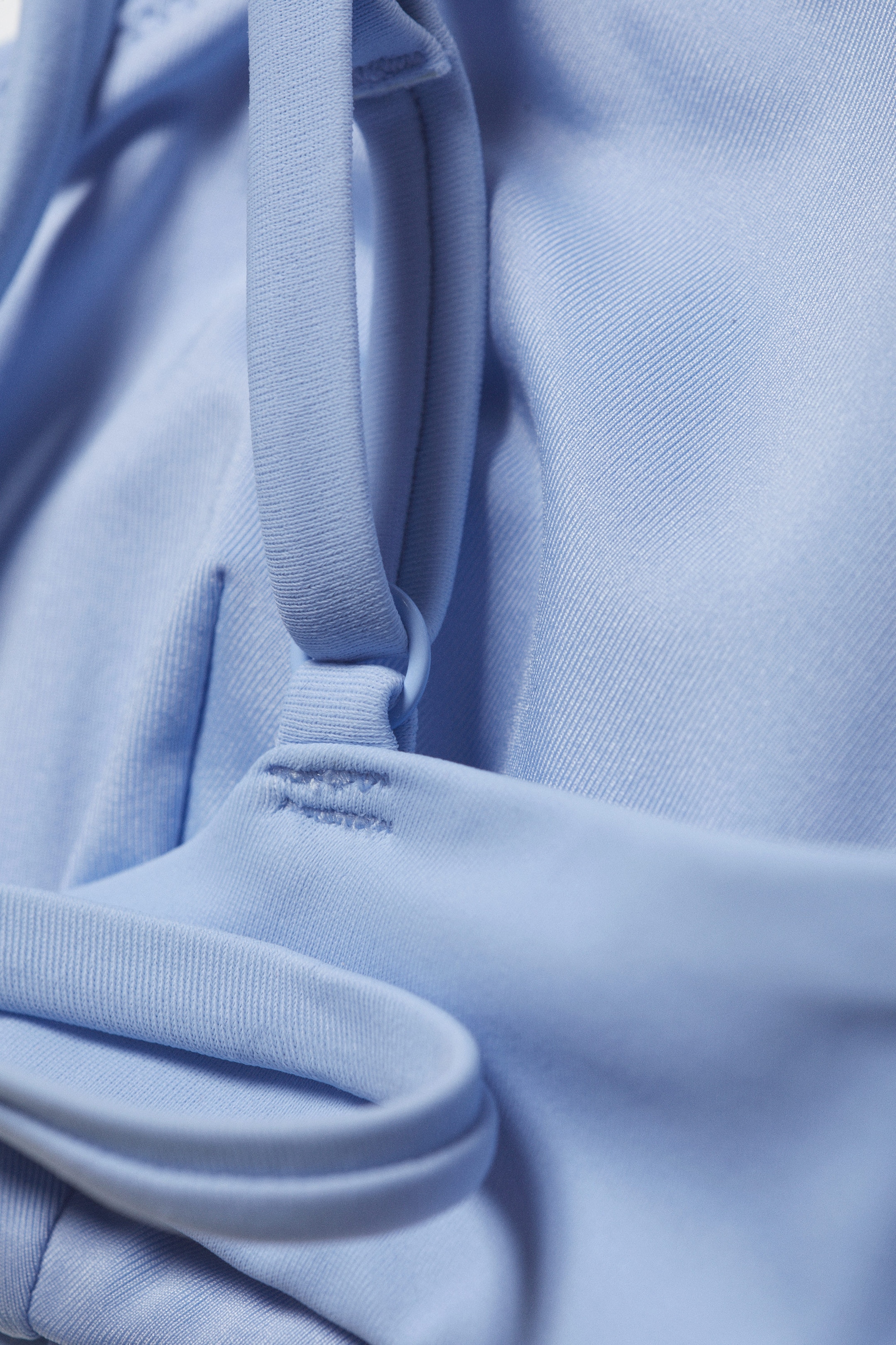 Light Blue - Strappy Bikini Top - 2