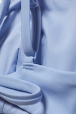 Light Blue - Strappy Bikini Top - 2